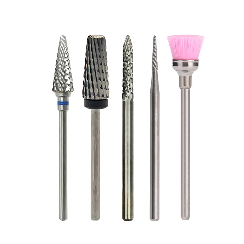 Professional Safety 6PCS Ceramic Nail Drill Bits Set Manicure Clean Cuticle Gel Remove Nail File Bits Kits for Acrylic Nail
