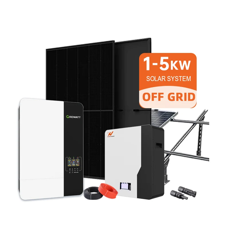 Wingosolar Off Grid Solar Energy System Complete Kit 1kw 3kw 5kw 5 kv Solar Power System Full Package for Home