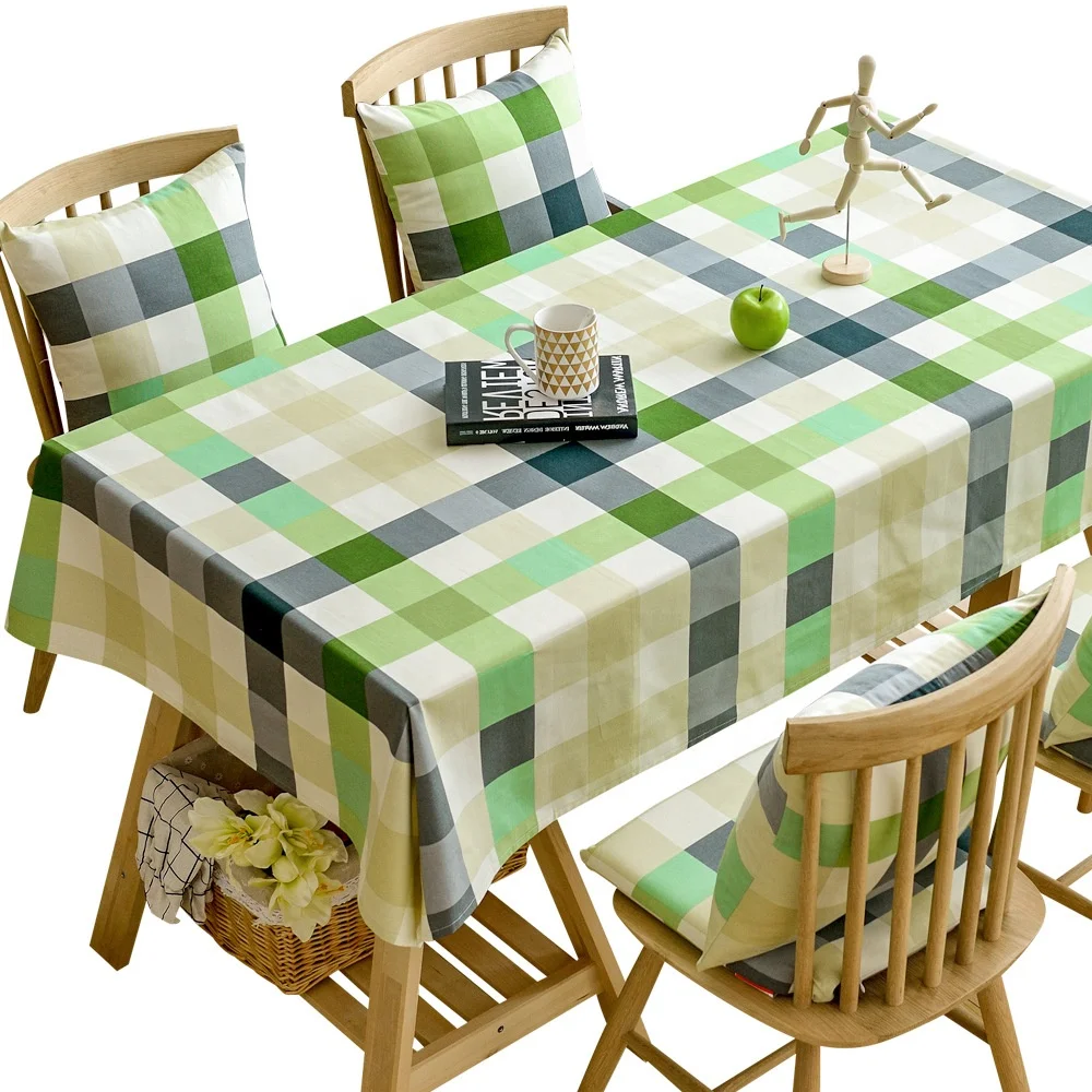 High quality Nordic cotton printing table cloth custom tea table cloth