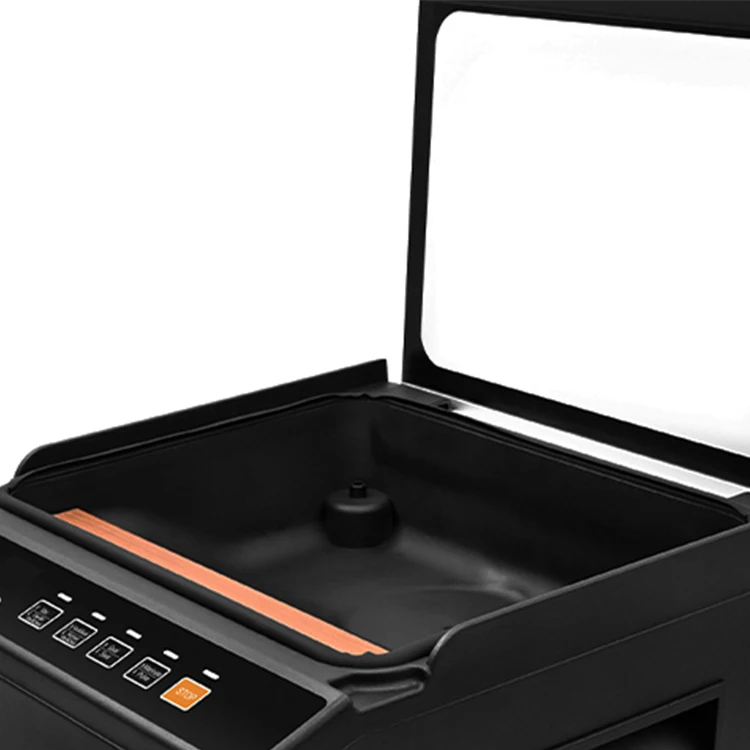 Home & Commercial Use for Chamber Food Vacuum Sealer with Double Heat Seal Built-in Cutter Progress Display