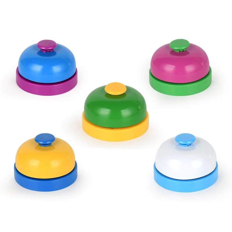 Customizable Pleochroic Ding Dong Bell Party Board Game Noise Maker Ring Bell Timepiece For Card Games