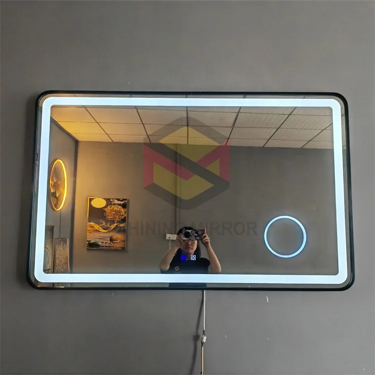Wholesale Luxury Smart LED Bathroom Mirror With Magnifying Glass.