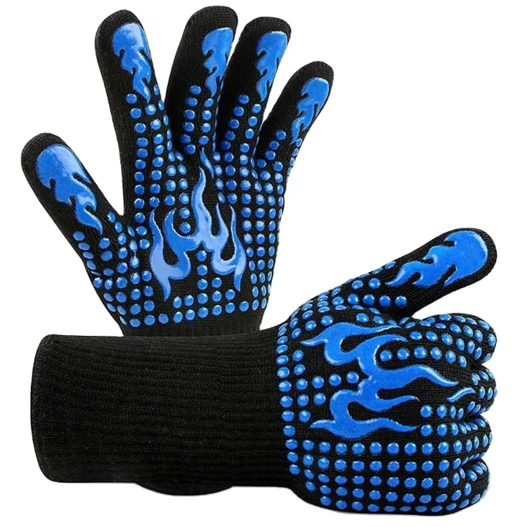 1472F Heat Resistant Oven Gloves for Smoker, Barbecue, Cooking, Baking