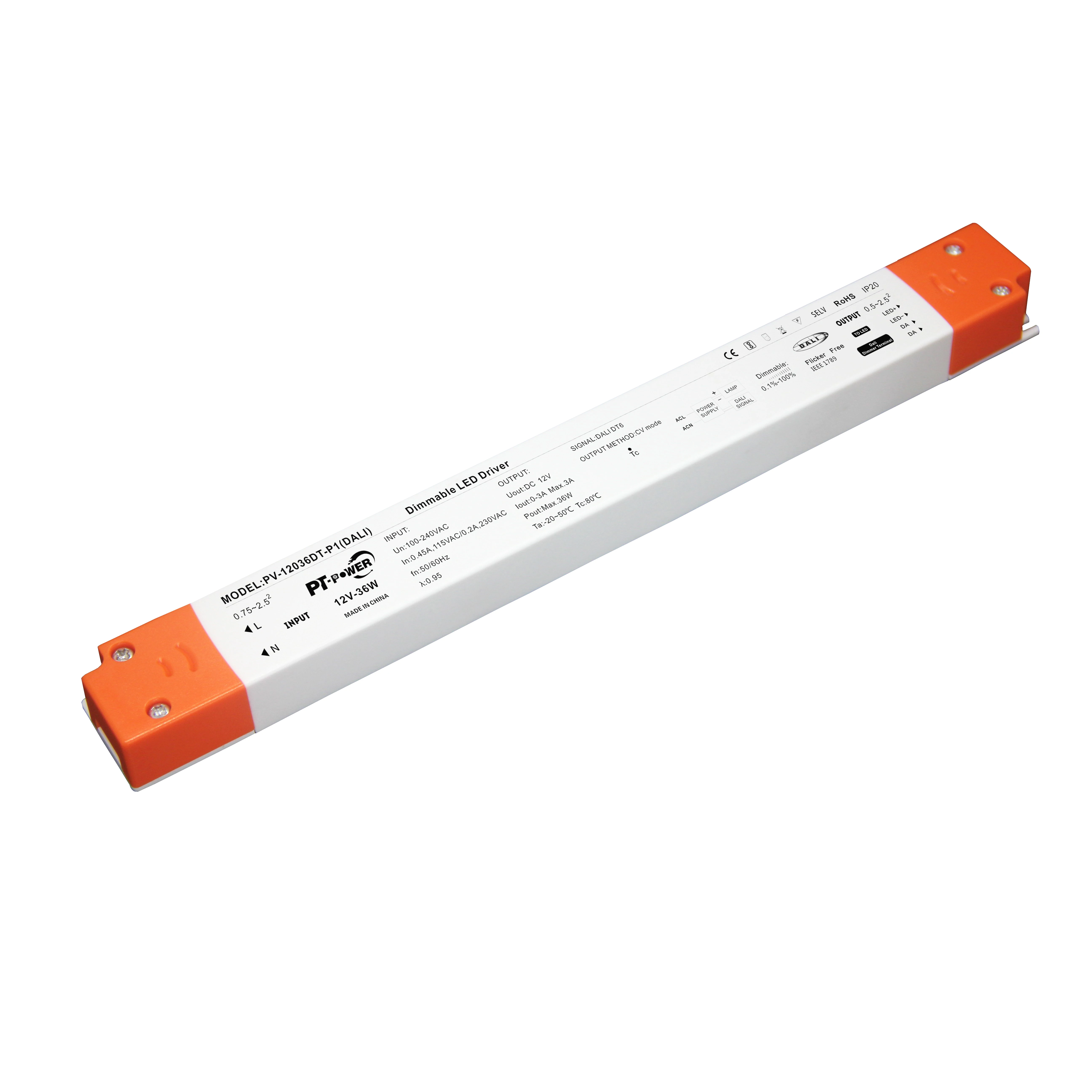 Dali Dimmable 12v 24v 36w Plastic Case Constant Voltage Led Drivers