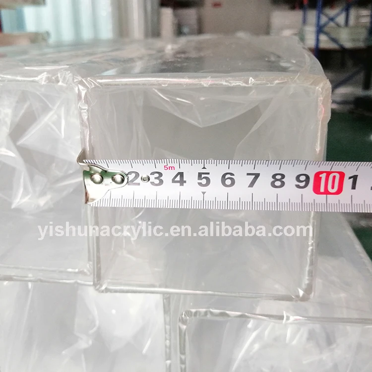 high quality transparent square pmma plastic acrylic perspex tube /pipe
