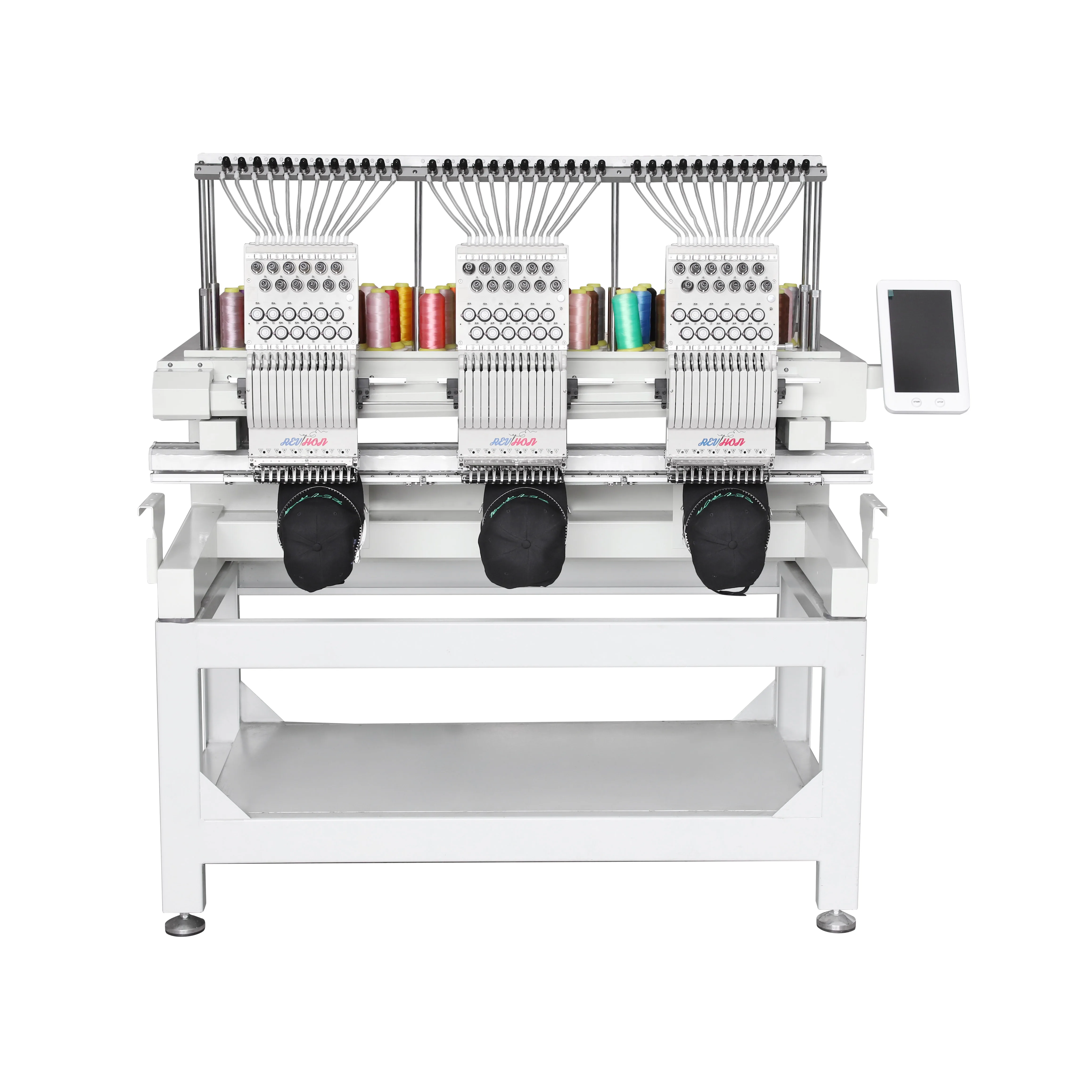 Big Sale!!! QHM New 3 Heads Embroidery Machine Price Made In China