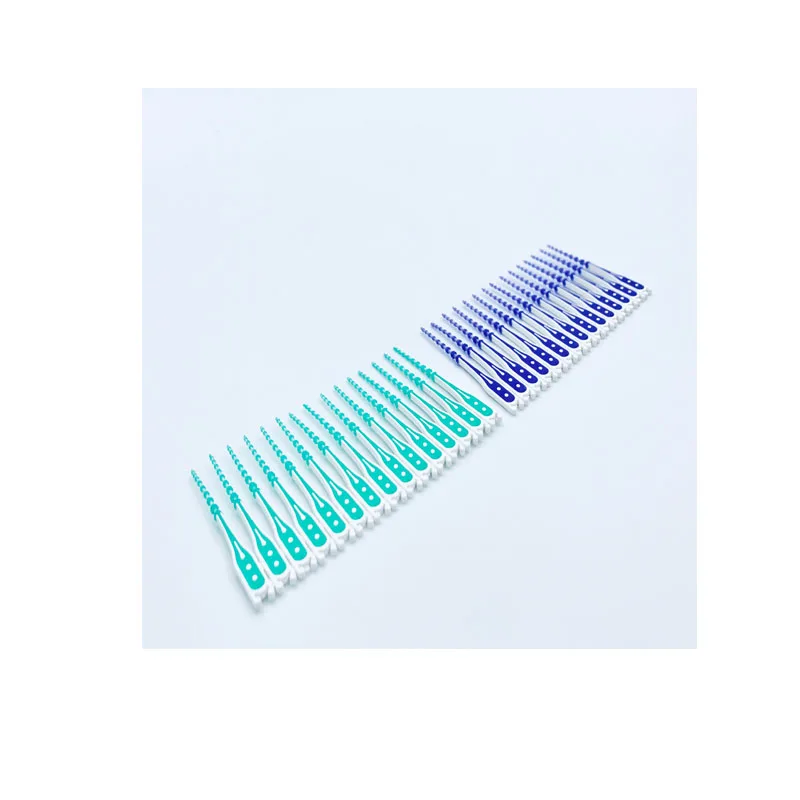 
Factory price with high quality multinational invention patents soft pick rubber interdental brush 15 pcs-connected 