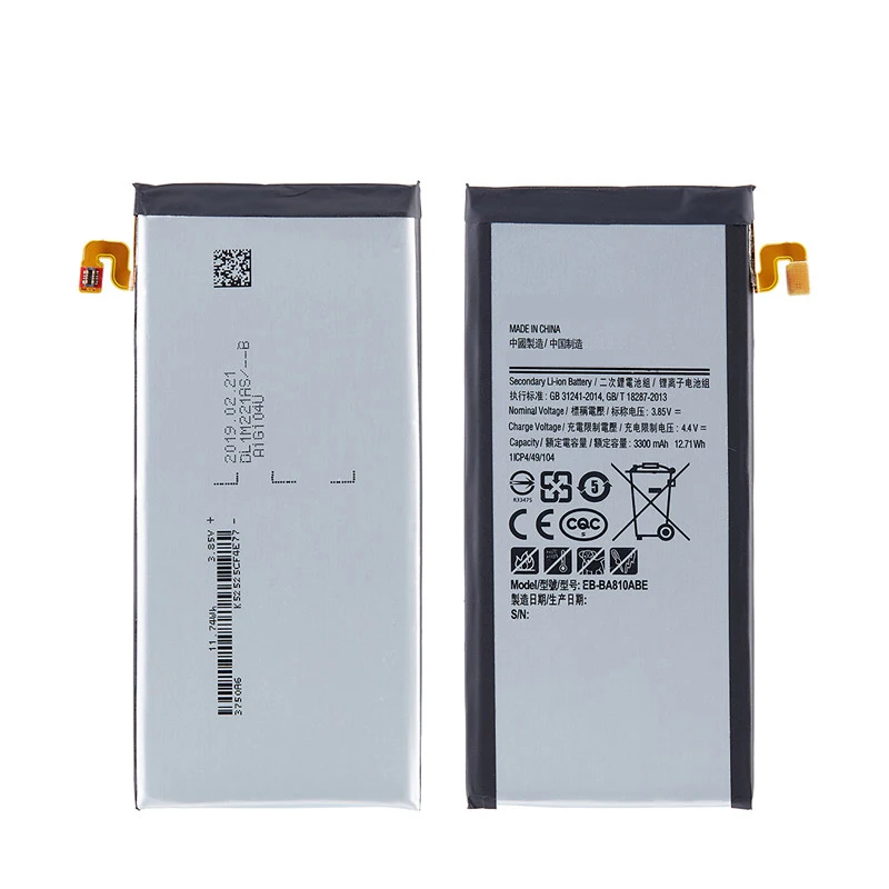  4 V батарея EB-BA810ABE оригинальное для Samsung Galaxy A810 A8 Премиум сотовый 3300 мАч литий-полимерный аккумулятор