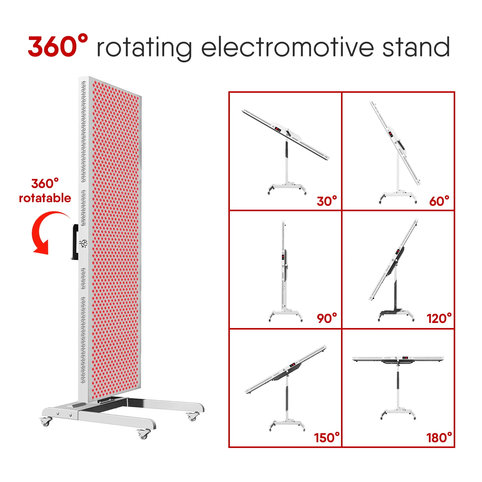 Highest Irradiance Red Light Therapy 7 Wavelengths  630nm 660nm 670nm 810nm 830nm 850nm 1060nm Near Infrar Light Therapy Panel