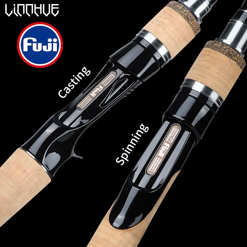 LINNHUE Newbility Fuji spinning baitcasting fishing rods carbon fiber spinning rods spinning surf fishing rod