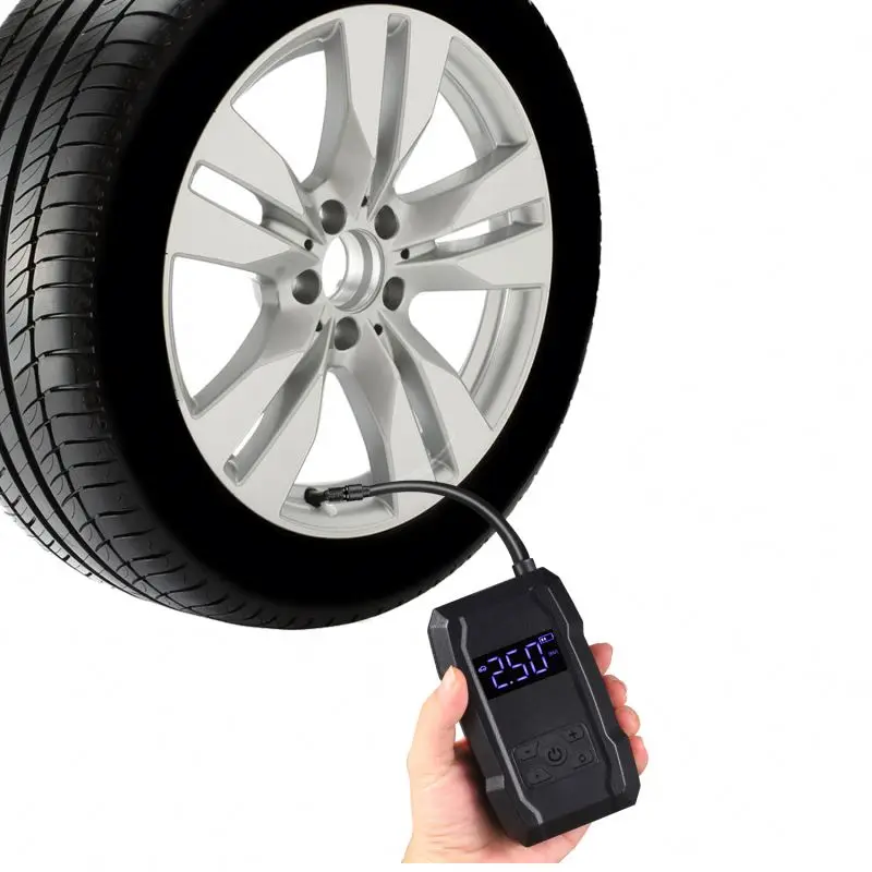 Mini Cordless 2000mAh*2 Battery Tire Inflator Digital Automatic Tire Inflators Portable Air Pump Car Air Compressor for Car
