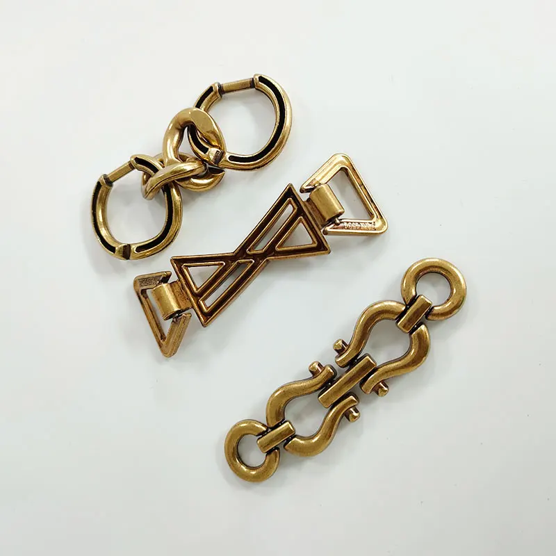 High quality custom shoe chain decoration shoe buckle with brand logo metal shoe decoration