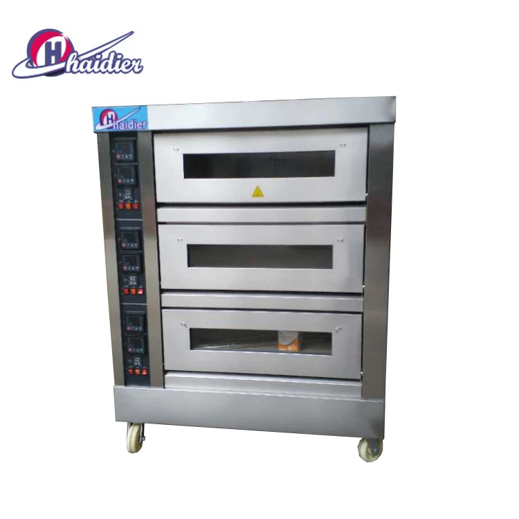 Commercial Gas 2 Deck 4 Trays Bakery Oven