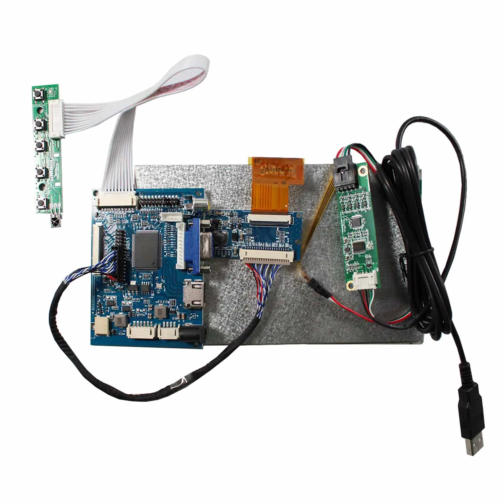 Screen With Hd-Mi Vga Av Lcd Controller Board At070Tna2 1024X600 7 Inch Tft Lcd Touch Screen Tft Lcd Display Module