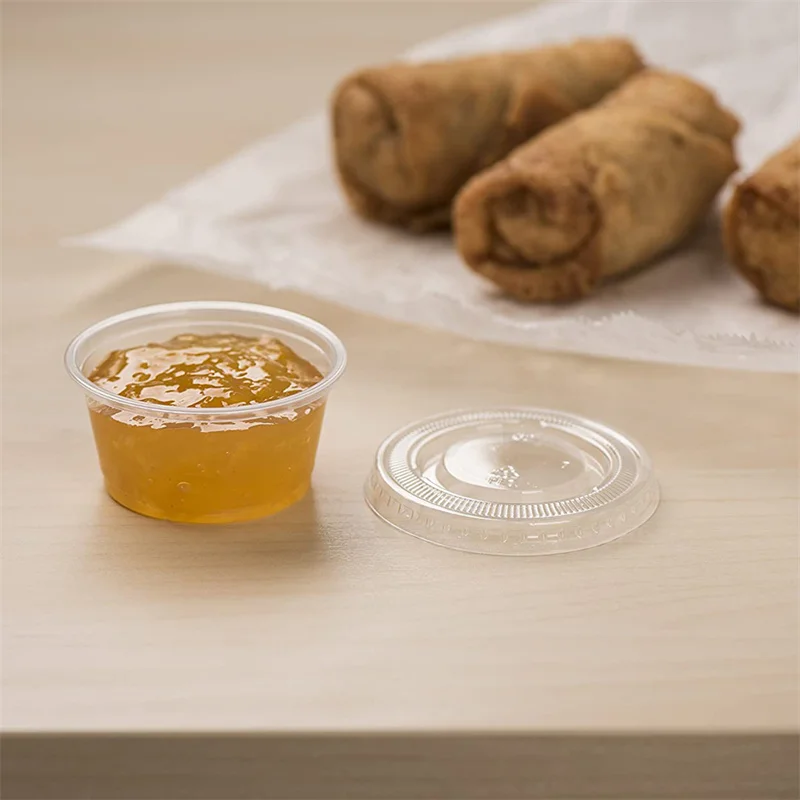 Disposable Plastic Take Away Soy Sauces Cups Container Mini Cup