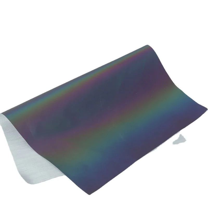 Glow In The Dark Reflective Material Rainbow Reflective Fabric Waterproof For Clothing