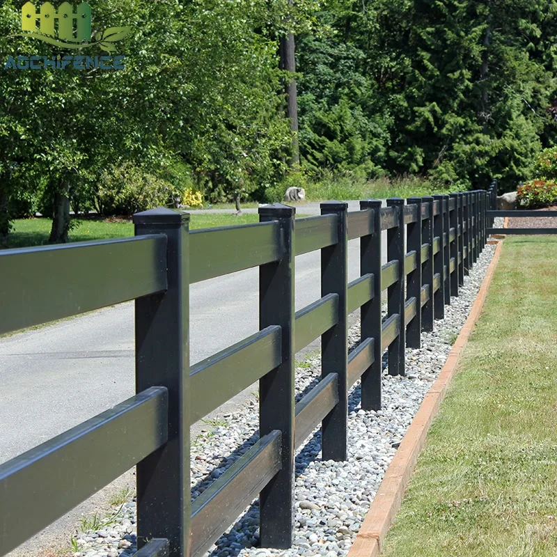 High quality cattle 4*6 vinyl pvc horse farm plastic fence 2 rail pvc fencing horse plastic fence