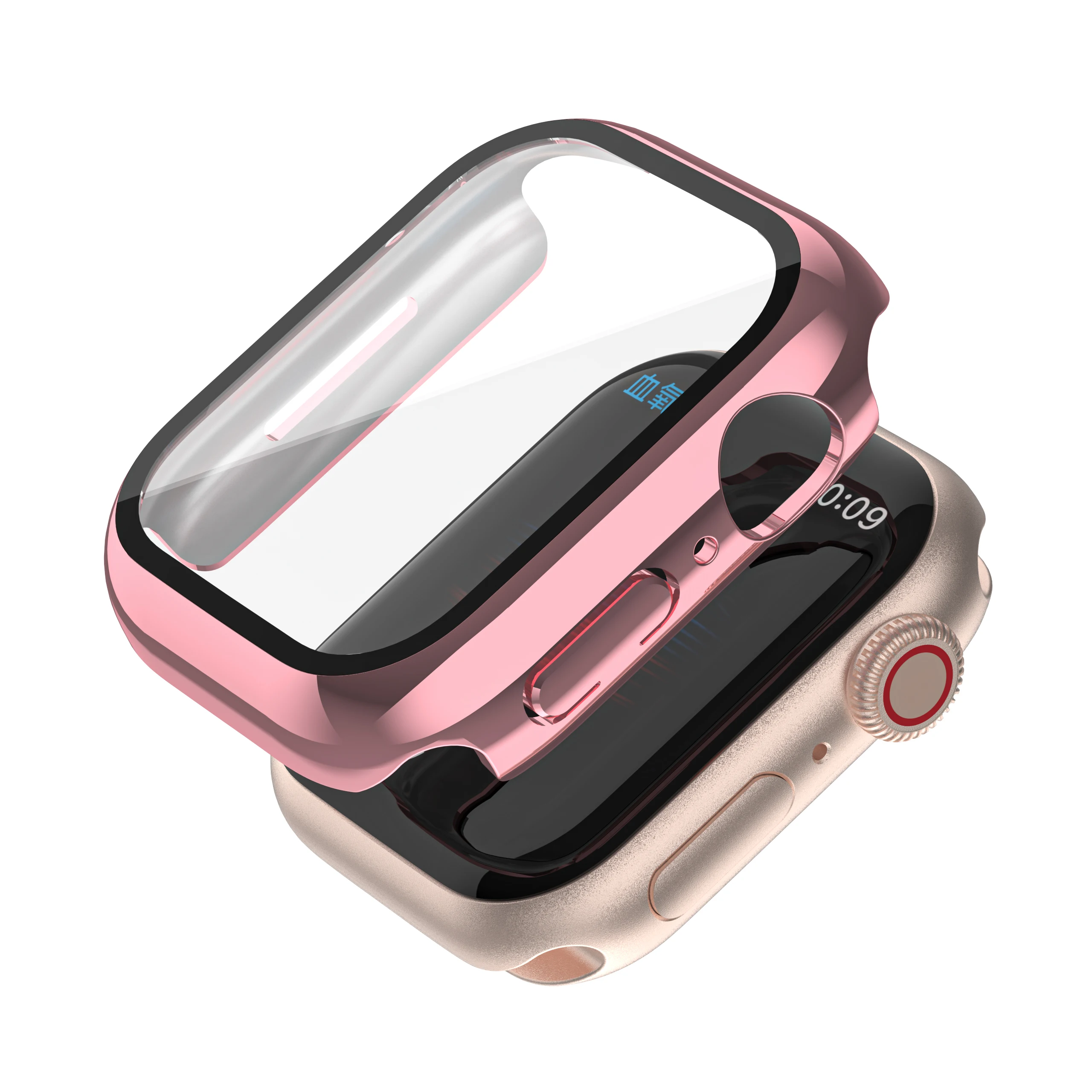 High quality waterproof watch case for apple watch series 7 screen protector 41mm 45mm luxury smart watch case