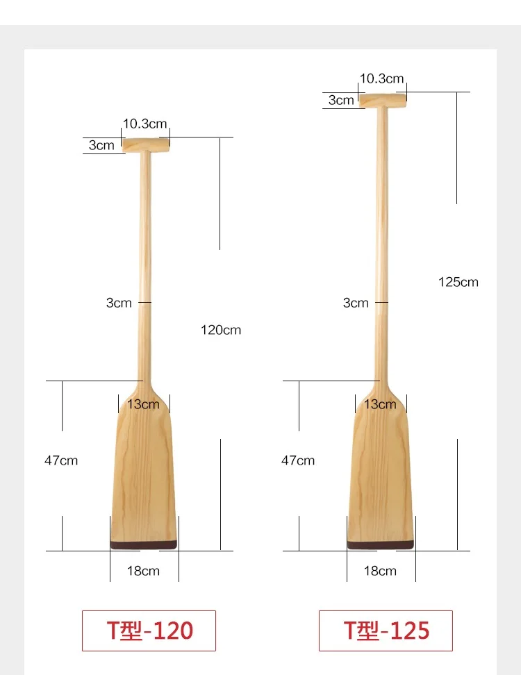 Raft paddle wood canoe paddle different size boat paddle