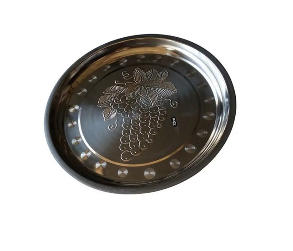 Wholesale bulk Round Shape 304 Stainless Steel commercial dinner plates