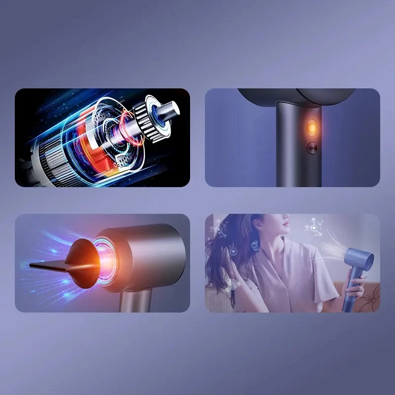 High Speed Hair Dryer 1600w Portable Home Hair Dryer Electric Hot Air Negative Ion Hair Dryer