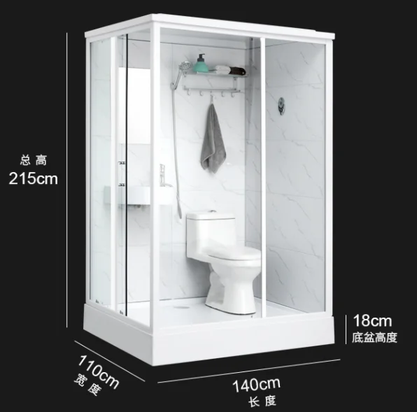 Shower room Complete bathrooms Prefabricated bathroom unit shower cabin
