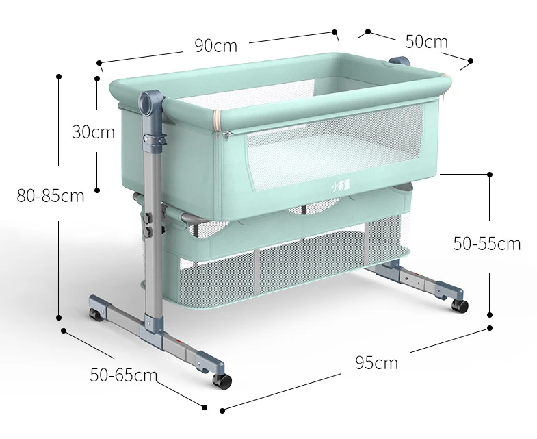Портативная детская кровать складная Регулируемая по высоте Автоматическая детская кроватка-качалка