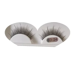 6D28 Double 3D Silk Faux Mink Eye Lashes False Custom Lashes Synthetic Customized Natural Eye Lashes Wholesale