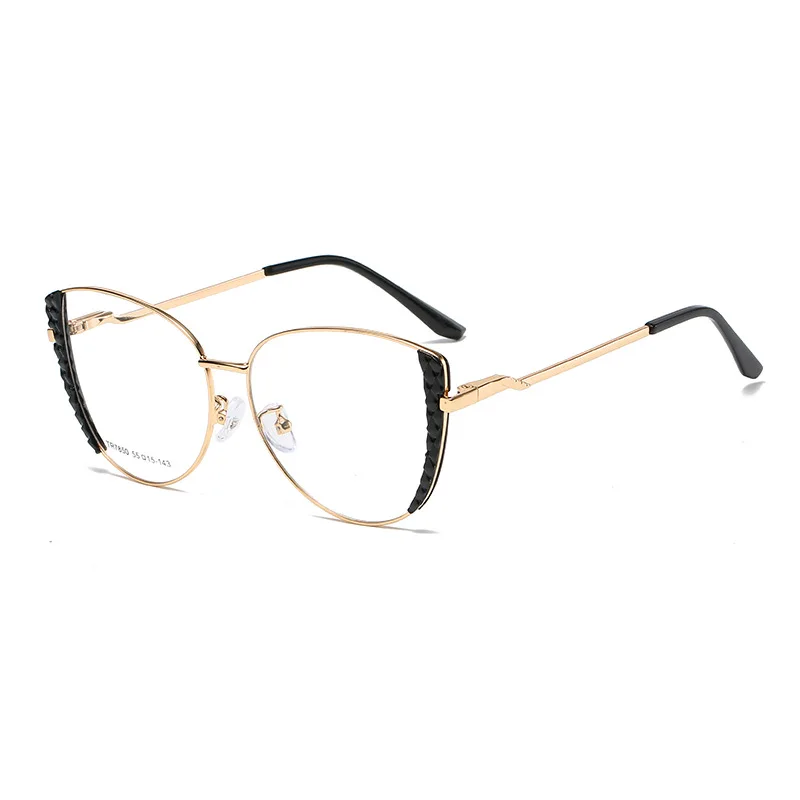 TR Textured Ring Eyewear Frame Avant-garde Trend Style Ladies Fashion Anti-blue Light Eyeglasses Computer Protective Spectacle