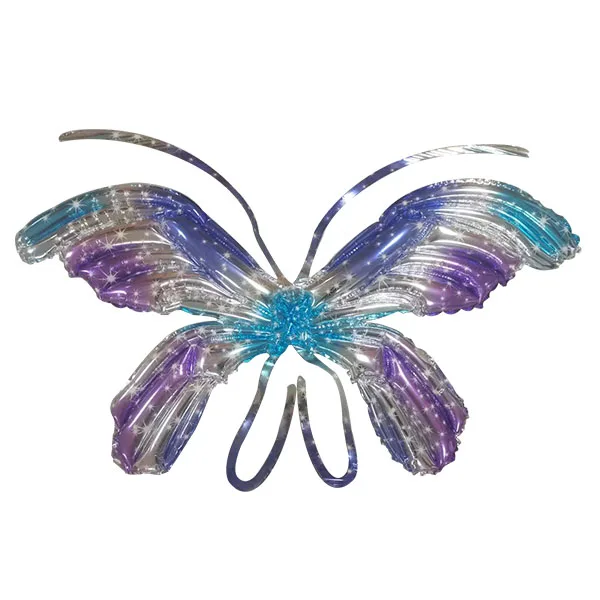 Back Hanging Butterfly Wings Foil Balloon Kids Birthday Party Decoration Large Butterfly Fairy Mylar Balloons
