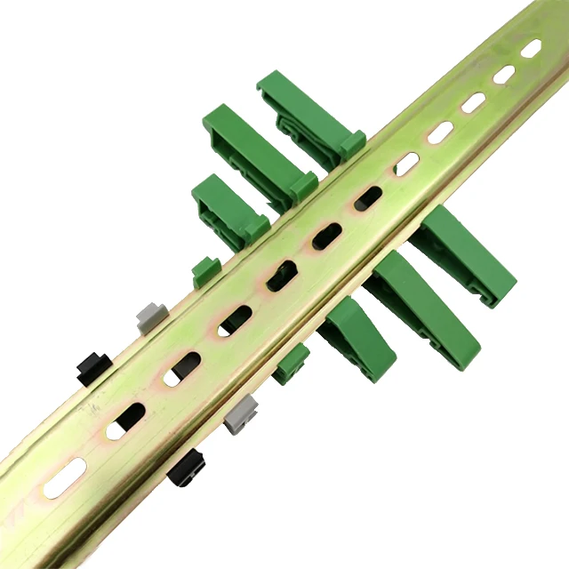 PCB 35mm Din Rail Accessories Plastic C45 Din Rail Mounting Carrier Bracket Clip