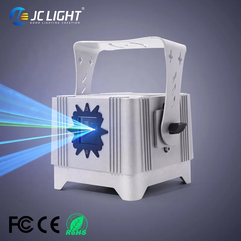 JC light Newest Outdoor Laser Lights Projector Battery Charging Waterproof 2w 4w Rgb Animation Laser Light