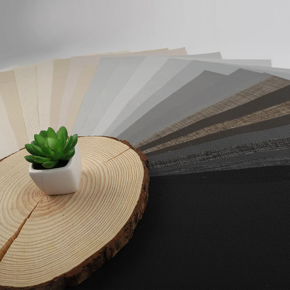 FREE SAMPLE Factory Direct Sale Fine Woven Flame Retardant Roller Blind Fabric Hotel Curtain Cloth Zebra Shade Fabric