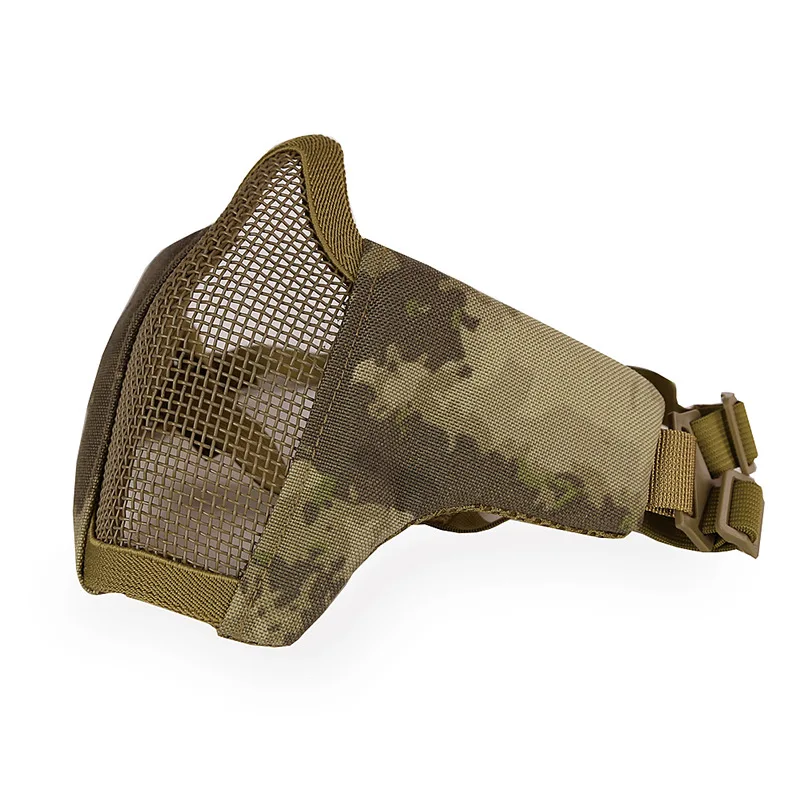 skeleton half full motorcycle tactical gear protective face paintball helmet mask
