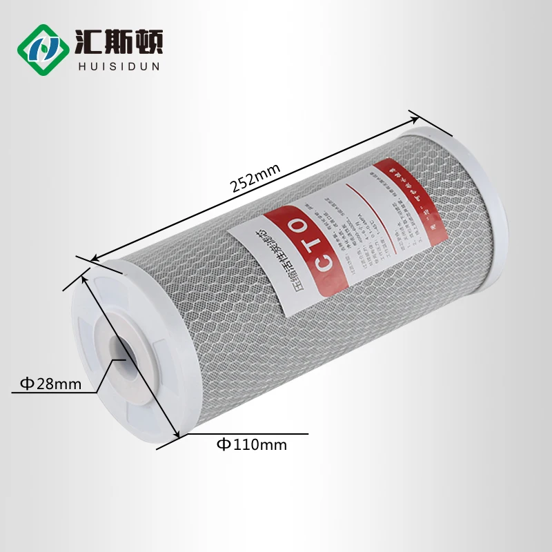 Activated Carbon 10in*4.5in CTO Filter Cartridge Media Replacement Filter Carbon Activated