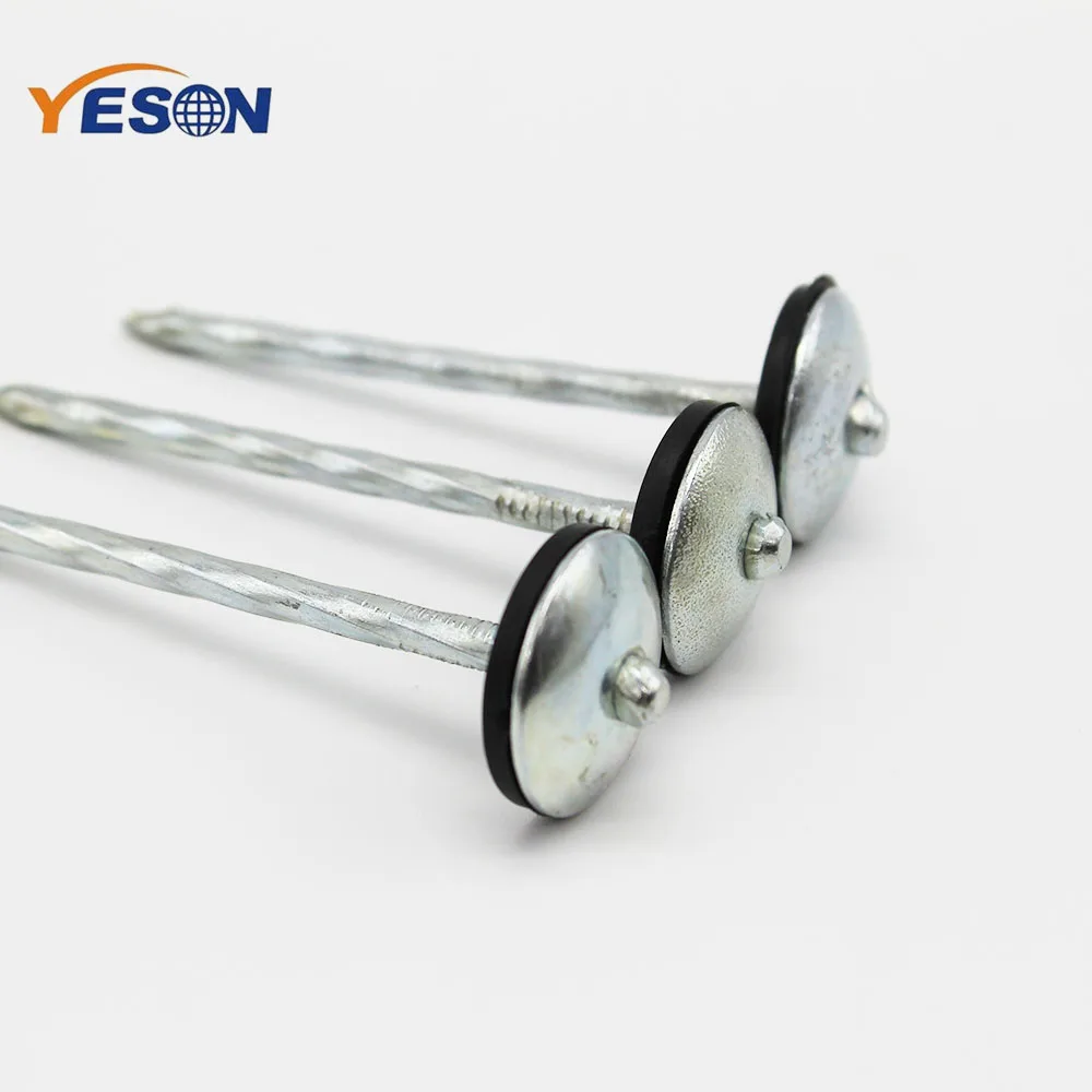 Оптовые поставки гвоздей для кровельного асбестового гвоздя гофрированный кровельный гвоздь от китайского завода