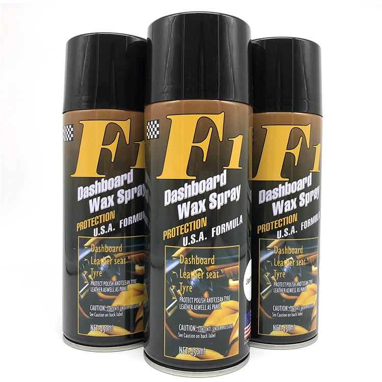 Восковой спрей для приборной панели, оптовая продажа с китайской фабрики и автомобильных аксессуаров, оптовая продажа кожаных и восковых материалов для приборной панели F1