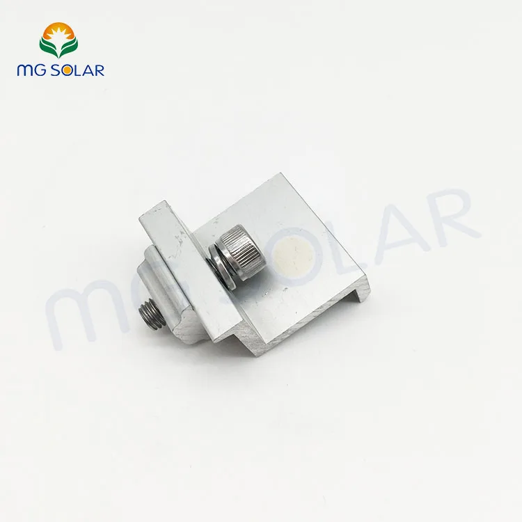 Solar PV Ground Mounting Clamp Solar panel fasten End Clamp Solar roof mounting