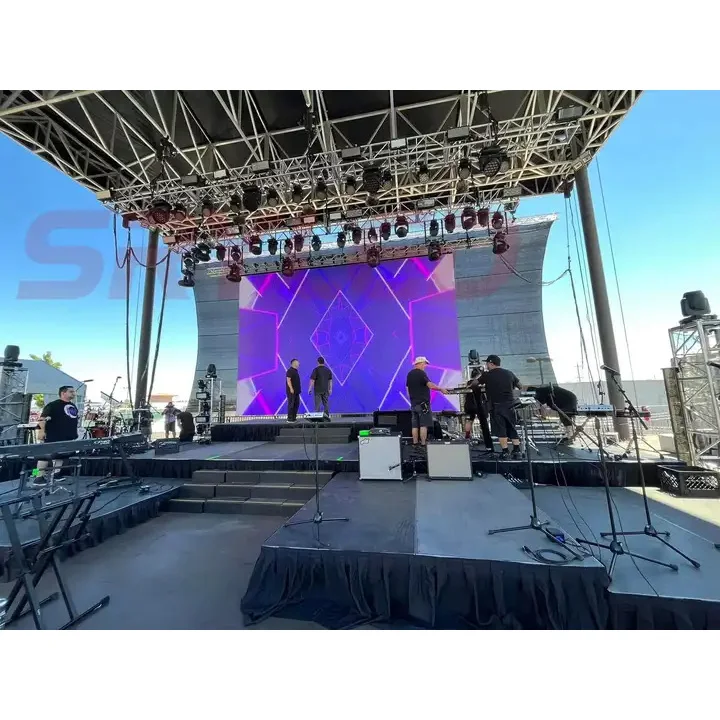 Outdoor Events P3.91 SMD Video Board Mobile Stage Digital Display Rental LED Screen