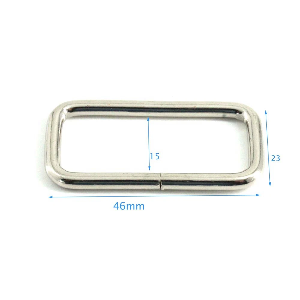 Best Sell Handbag Rings Metal Ring Hardware Accessories Square Metal Rings	Gold Metal Bearing Ball Accessories For Purse