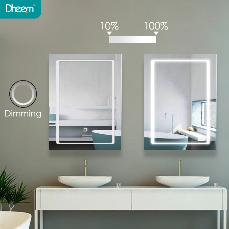 
Dheem Foshan Modern Bathroom Smart LED Vanity Makeup Mirror with Blue Speaker 
