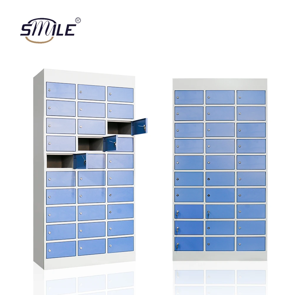 SMILE customizable outdoor waterproof smart parcel locker 30 door steel metal fabrication locker cabinet