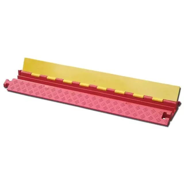 High Quality Yellow Flap Orange Ramp Heavy Duty PU Polyurethane Material Cable Cover Protector