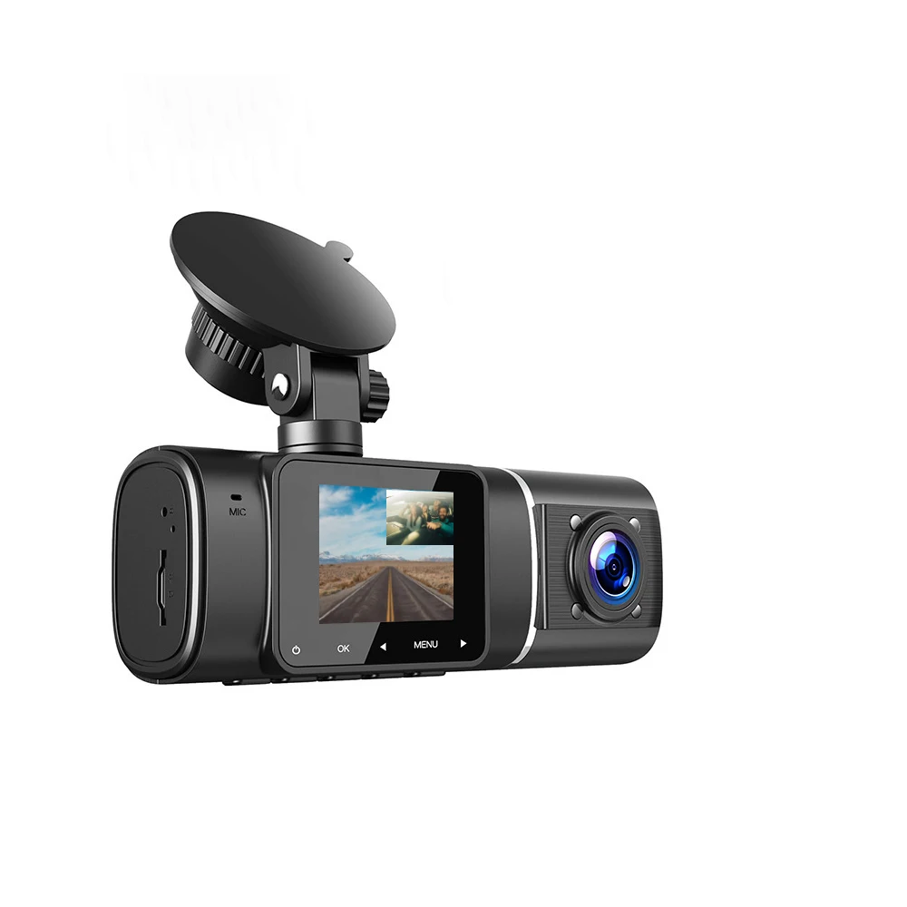 Wholesale Dual 2 Lens Car Dash Camera Front And Rear Parking Monitoring 1080p Loop Recording Car Camera Dash Cam