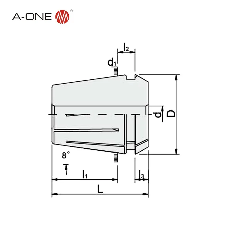 China made High precision  ER8 ER25  ER32  ER40  collet set