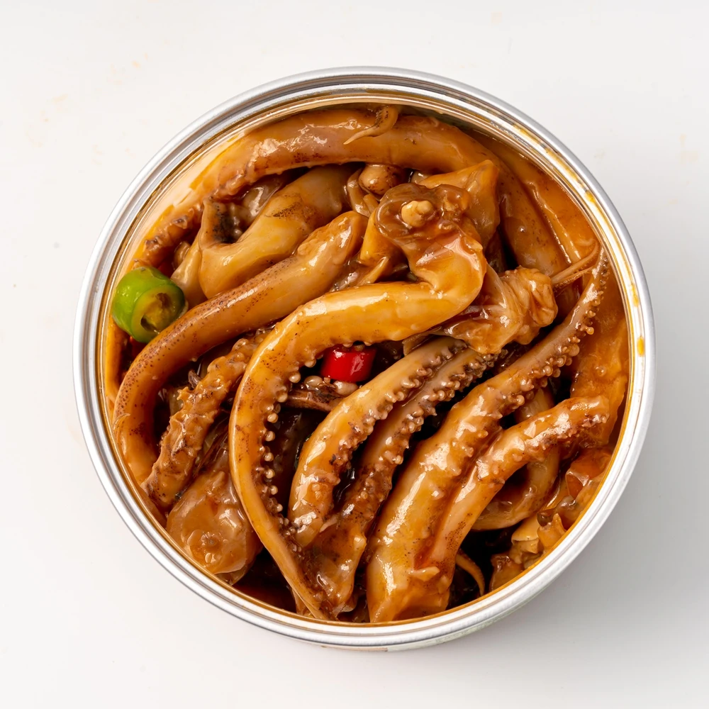 Закуска из морепродуктов с китайским вкусом маринованные быстрорастворимые морепродукты кипятить щупальца кальмара
