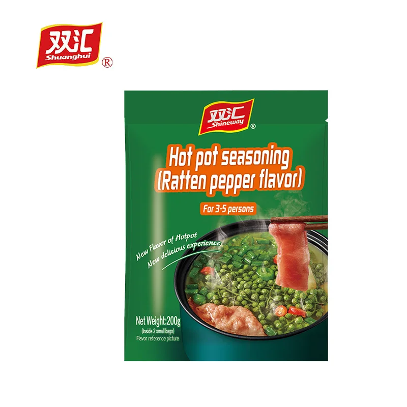 Factory direct sales Shuanghui vine pepper big bone soup 200g hot pot soup base condiment