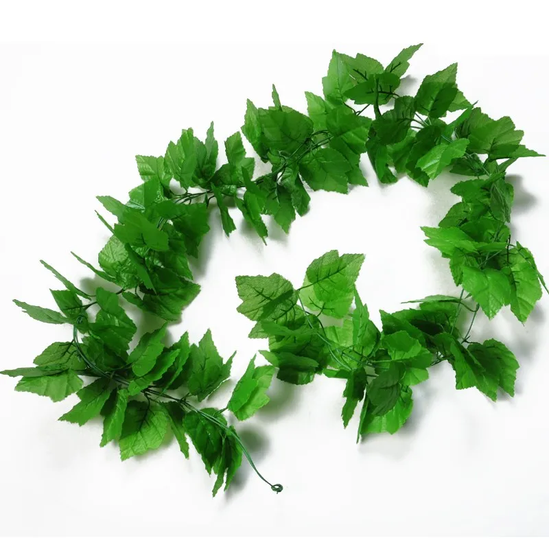 Hanging artificial greenery grape vine garland leaves