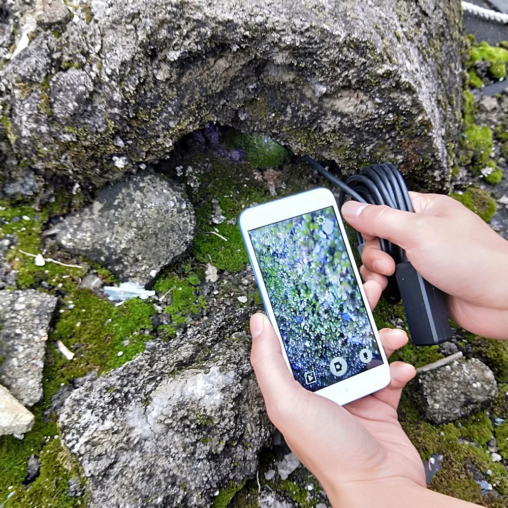 Wireless Endoscope, Semi-Rigid WiFi Borescope Inspection Camera 1080P 2.0 Megapixels HD Snake Camera IP68 Waterproof for Android