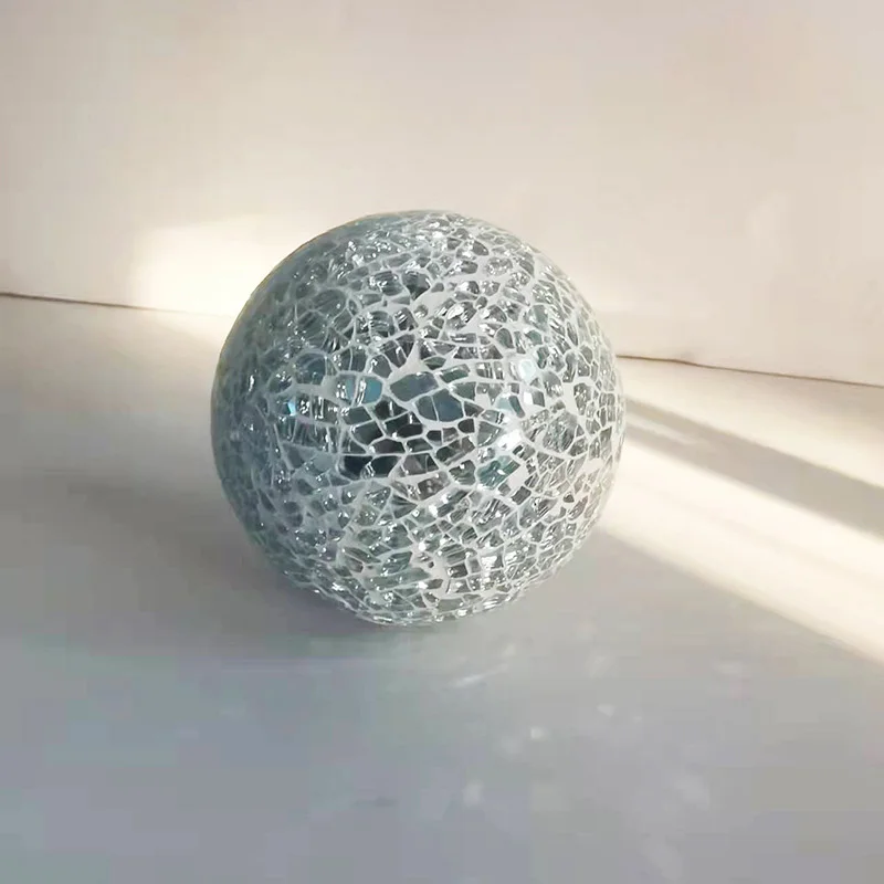 Modern Mosaic Sphere Creative Glass Decorative Balls Home Handcrafted Ball Ornaments Home Decoration Gift Crafts